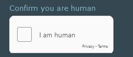 human verification prompt